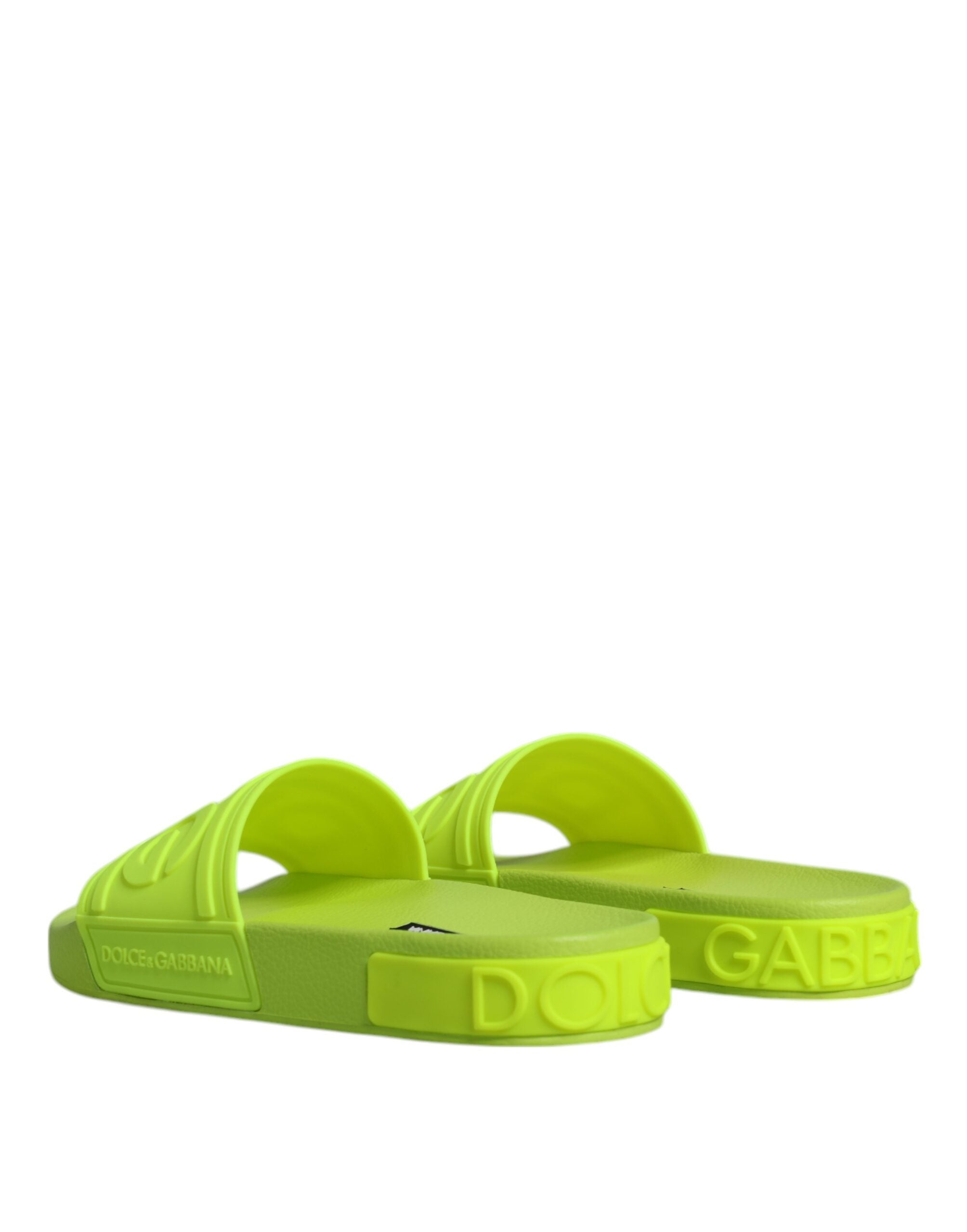 Green Rubber Slides Sandals Beachwear Shoes - ventzia