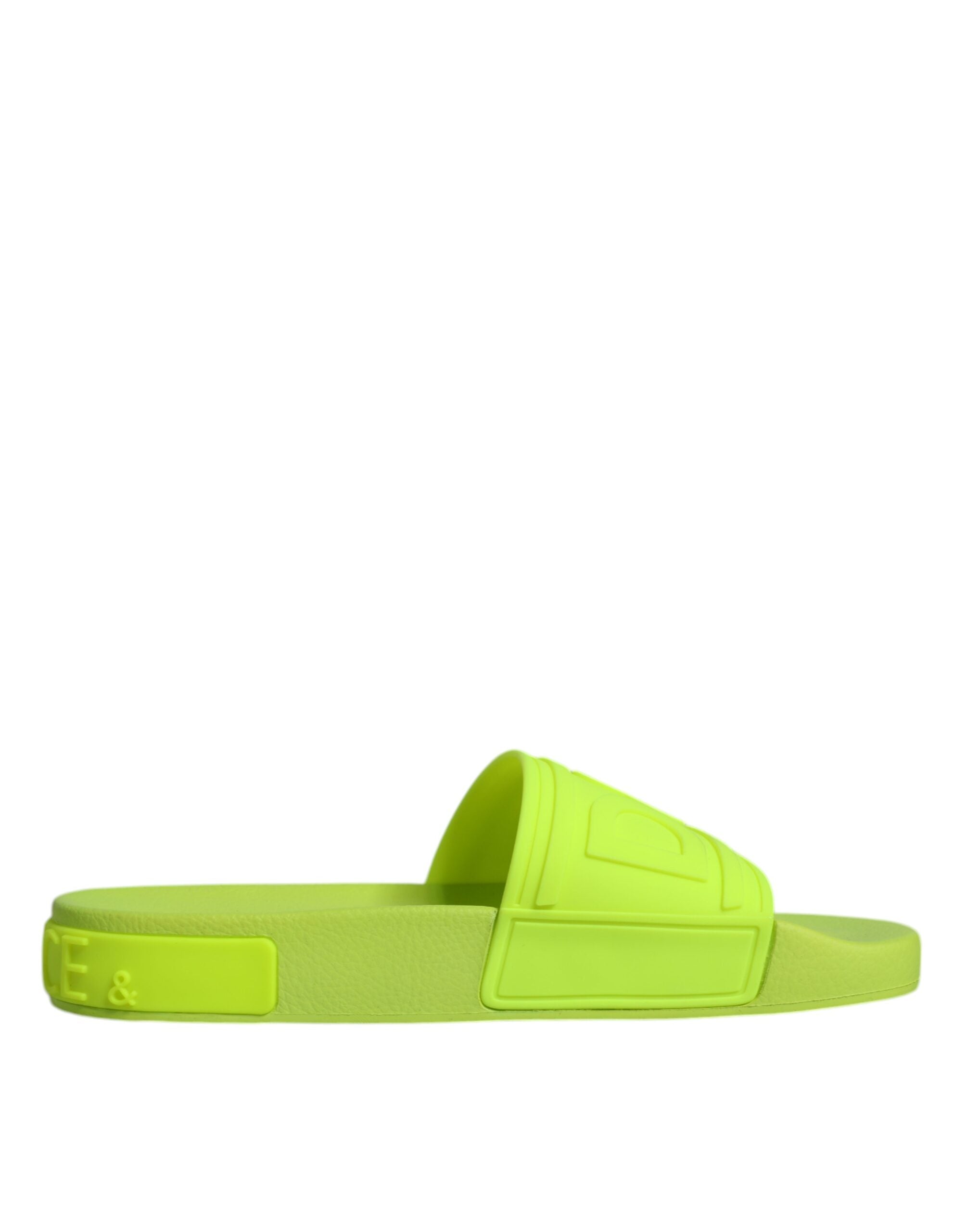 Green Rubber Slides Sandals Beachwear Shoes - ventzia