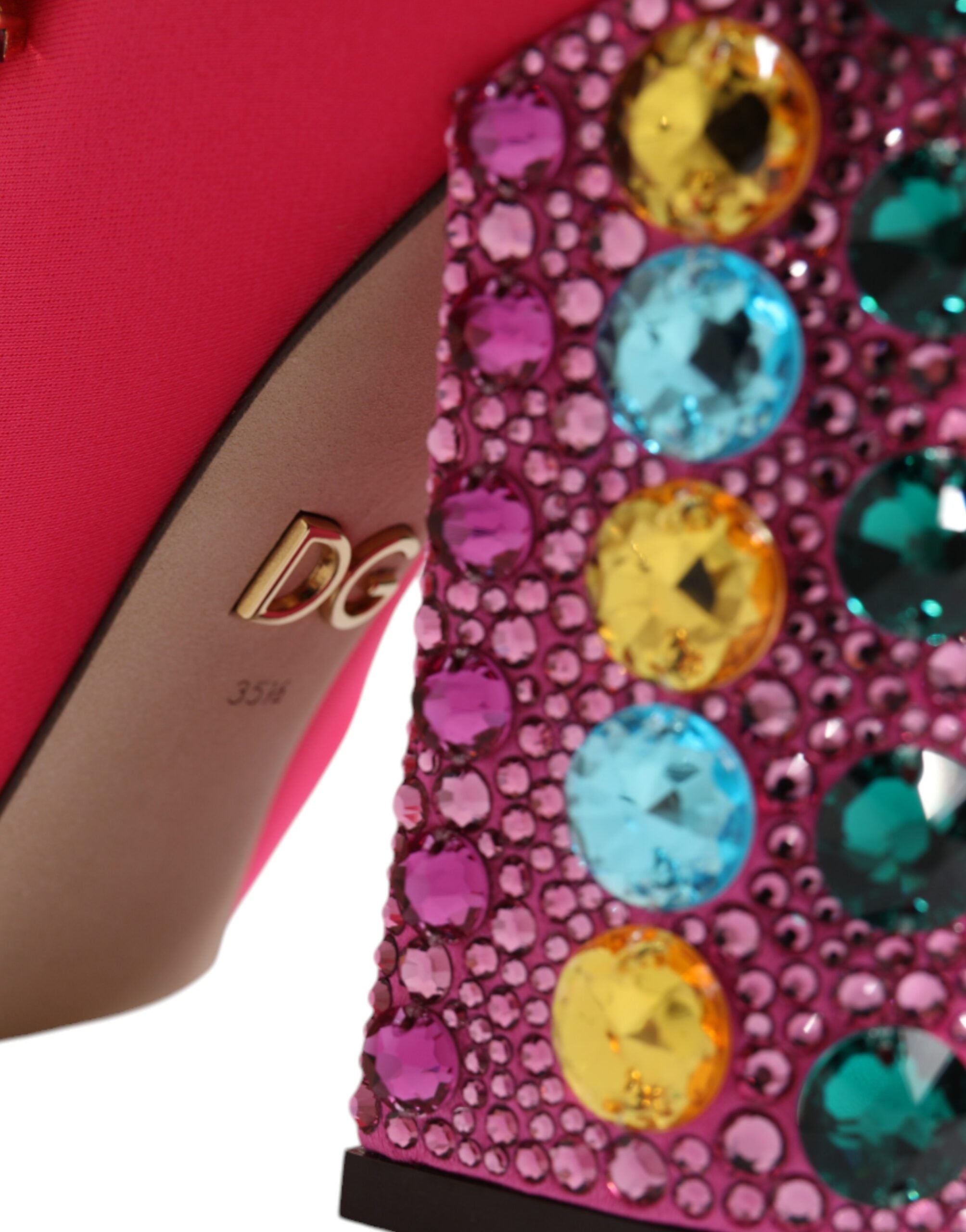 Pink Nylon Crystal Vally High Boots Shoes - ventzia