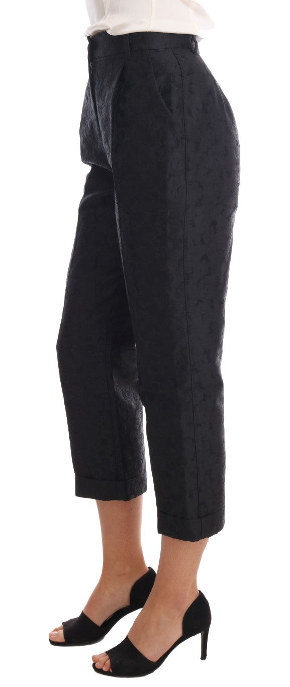 Elegant High Waist Capri Dress Pants - ventzia