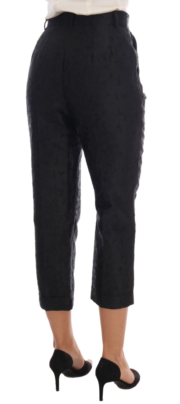 Elegant High Waist Capri Dress Pants - ventzia