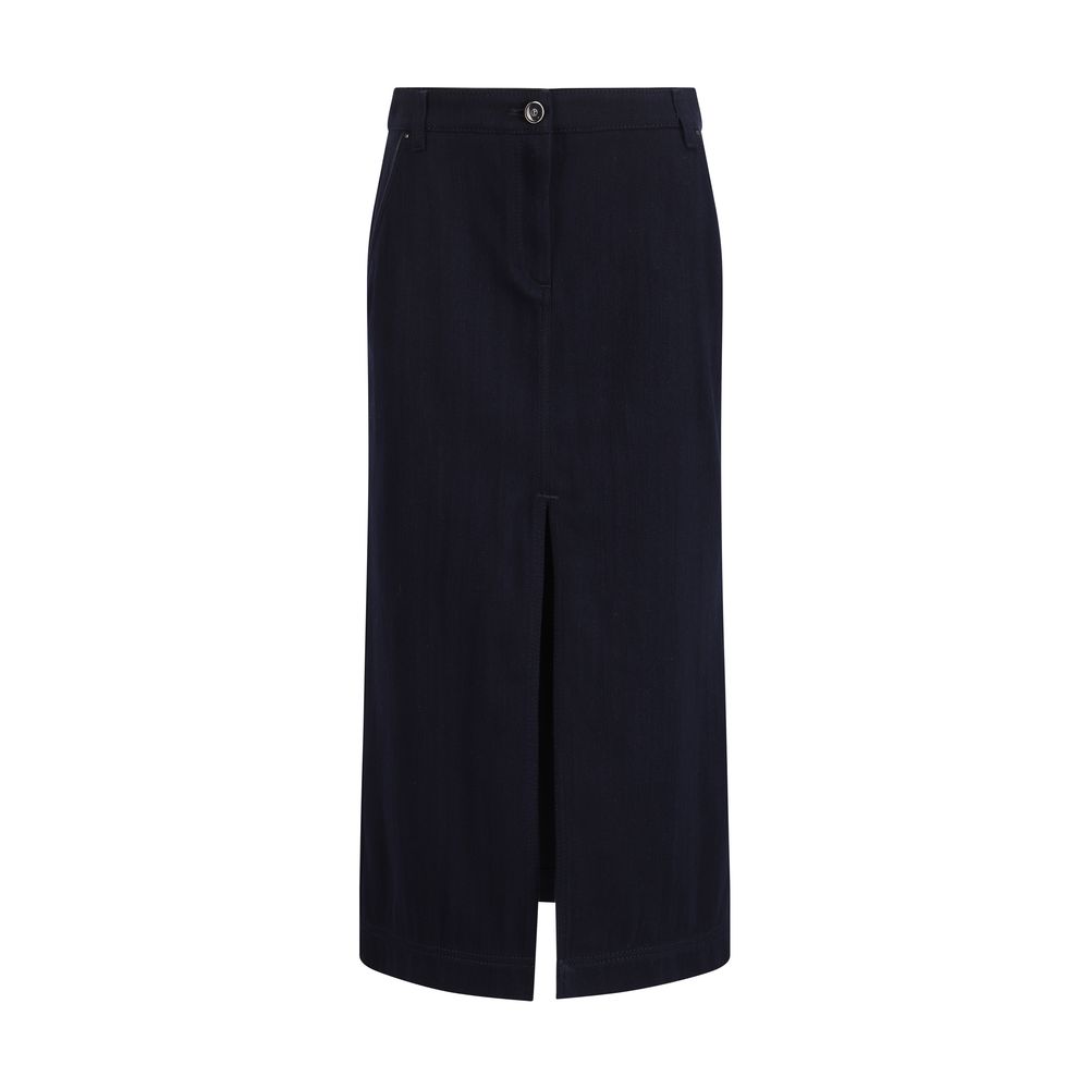 Blue Cotton Skirt - ventzia