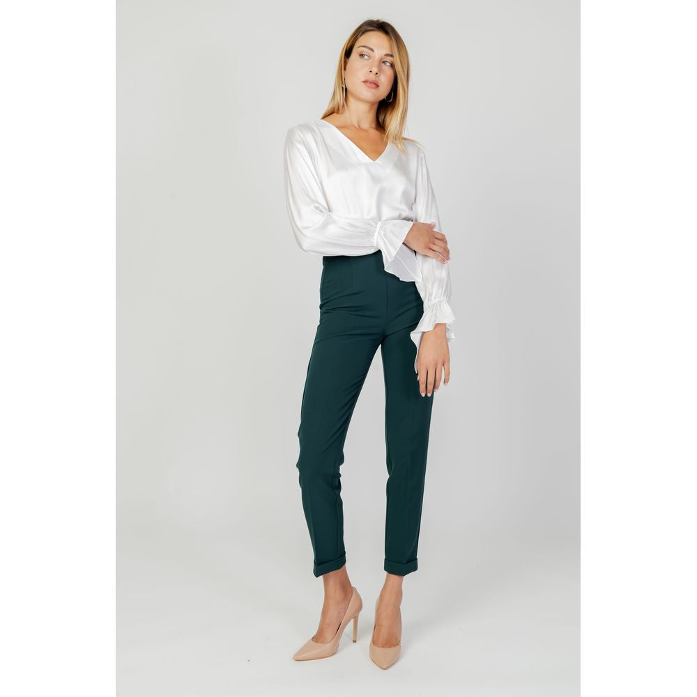 Green Polyester Pant - ventzia