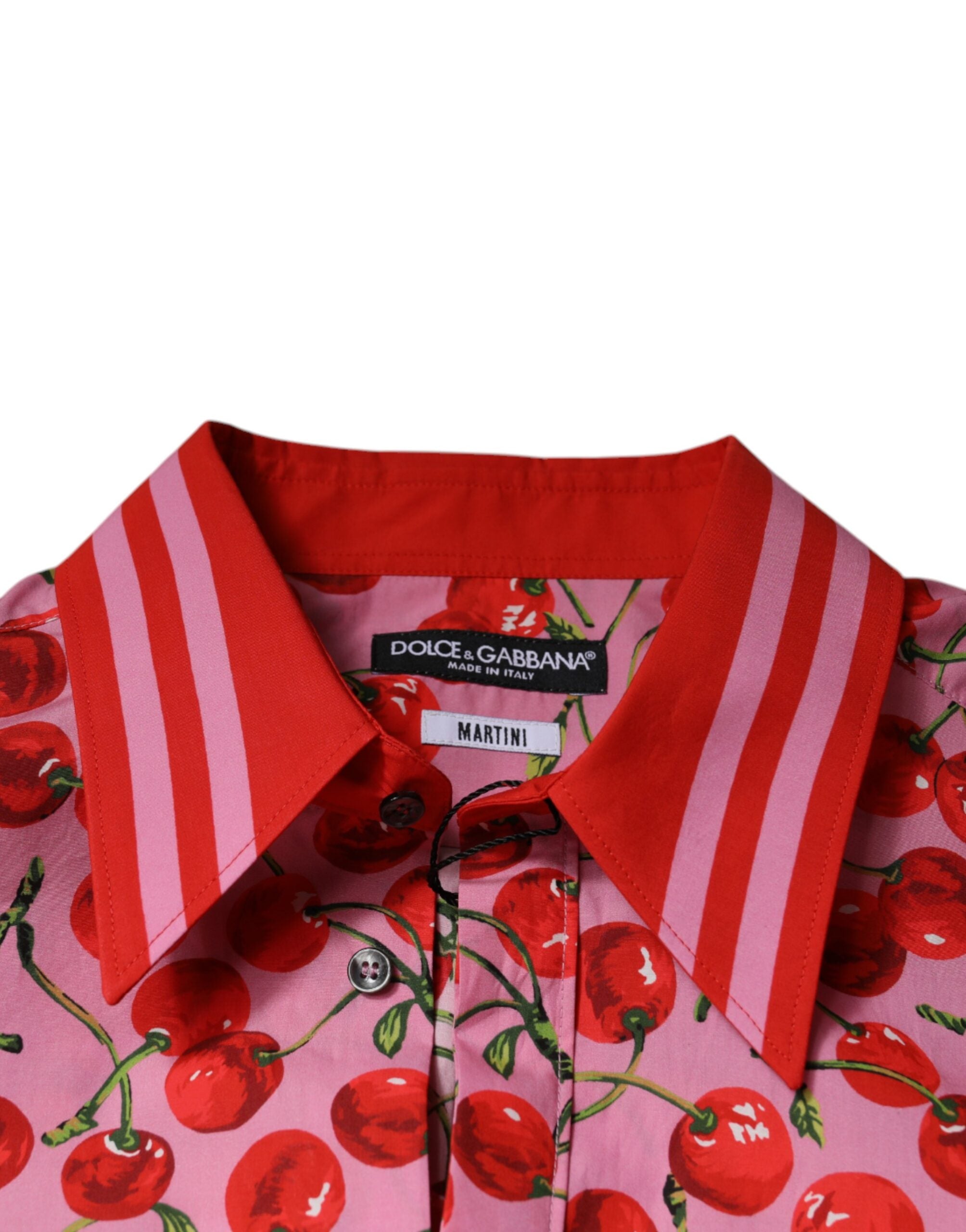 Pink Cherry Cotton Formal MARTINI Dress Shirt - ventzia