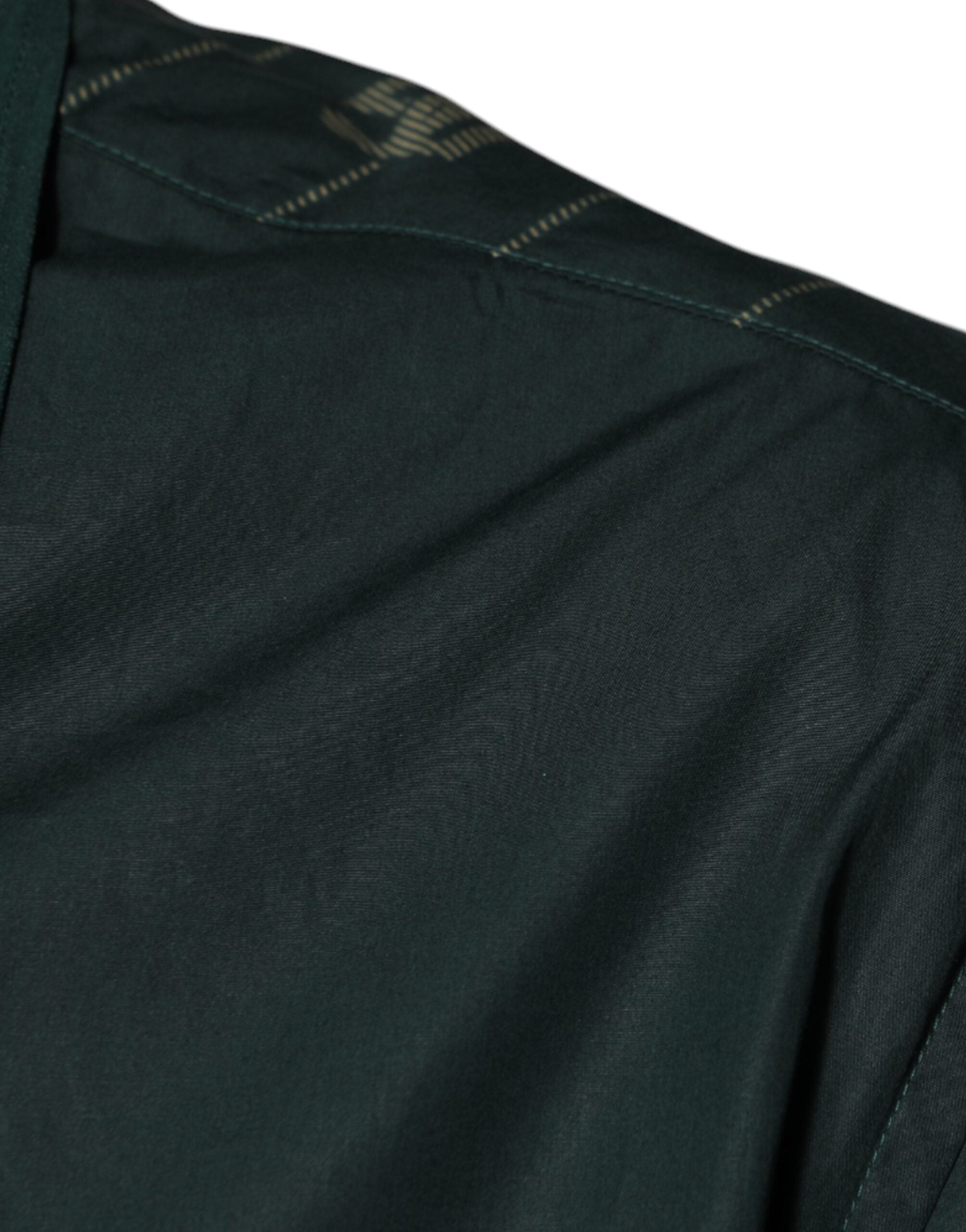 Green Logo Long Sleeve MARTINI Casual Shirt - ventzia
