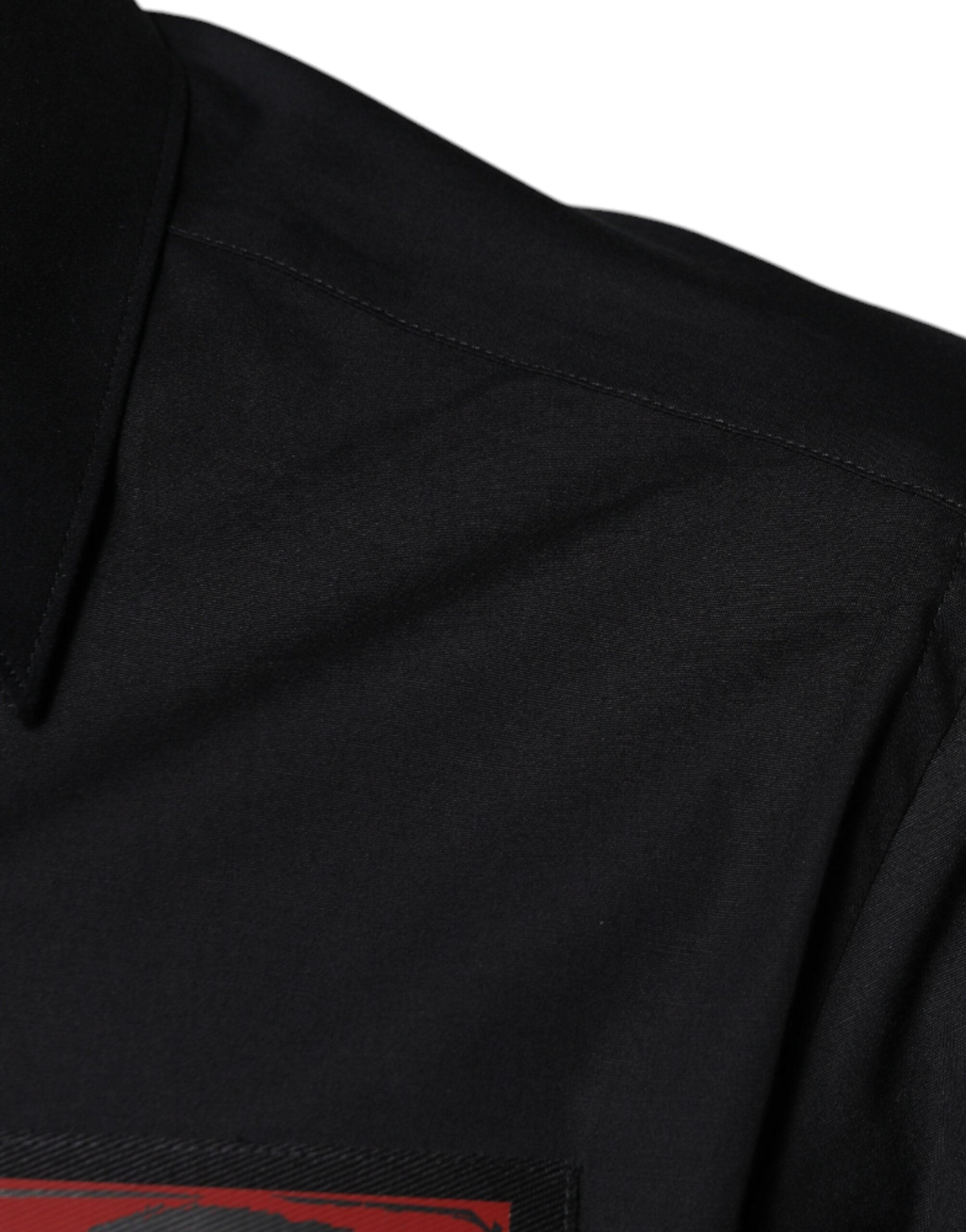 Black Eye Patch Long Sleeve GOLD Dress Shirt - ventzia