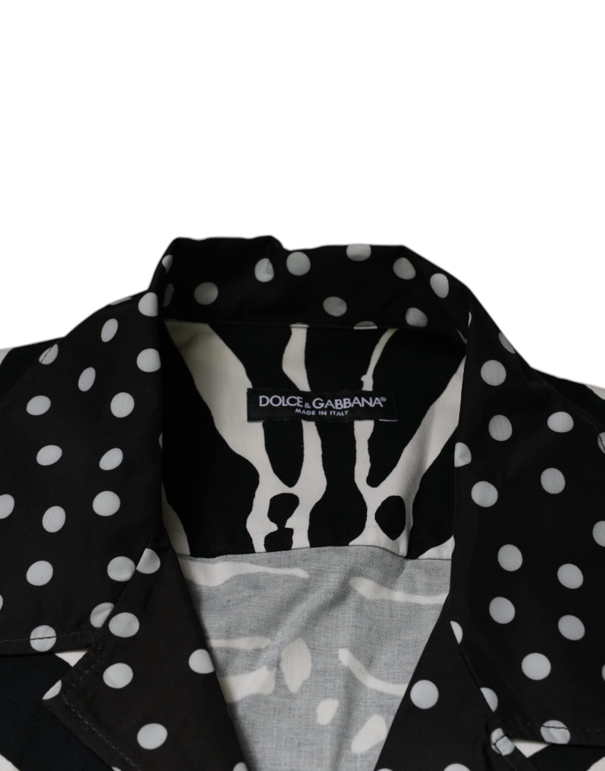 Black White Zebra Button Down Oversize Shirt - ventzia