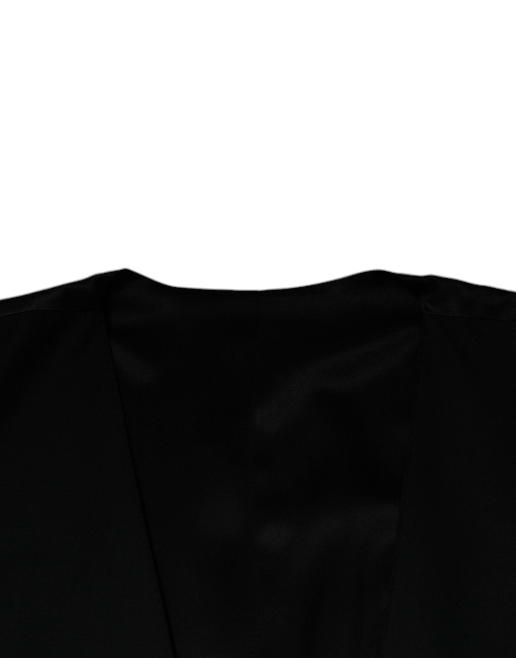 Black Wool Formal Dress Men Waistcoat Vest - ventzia