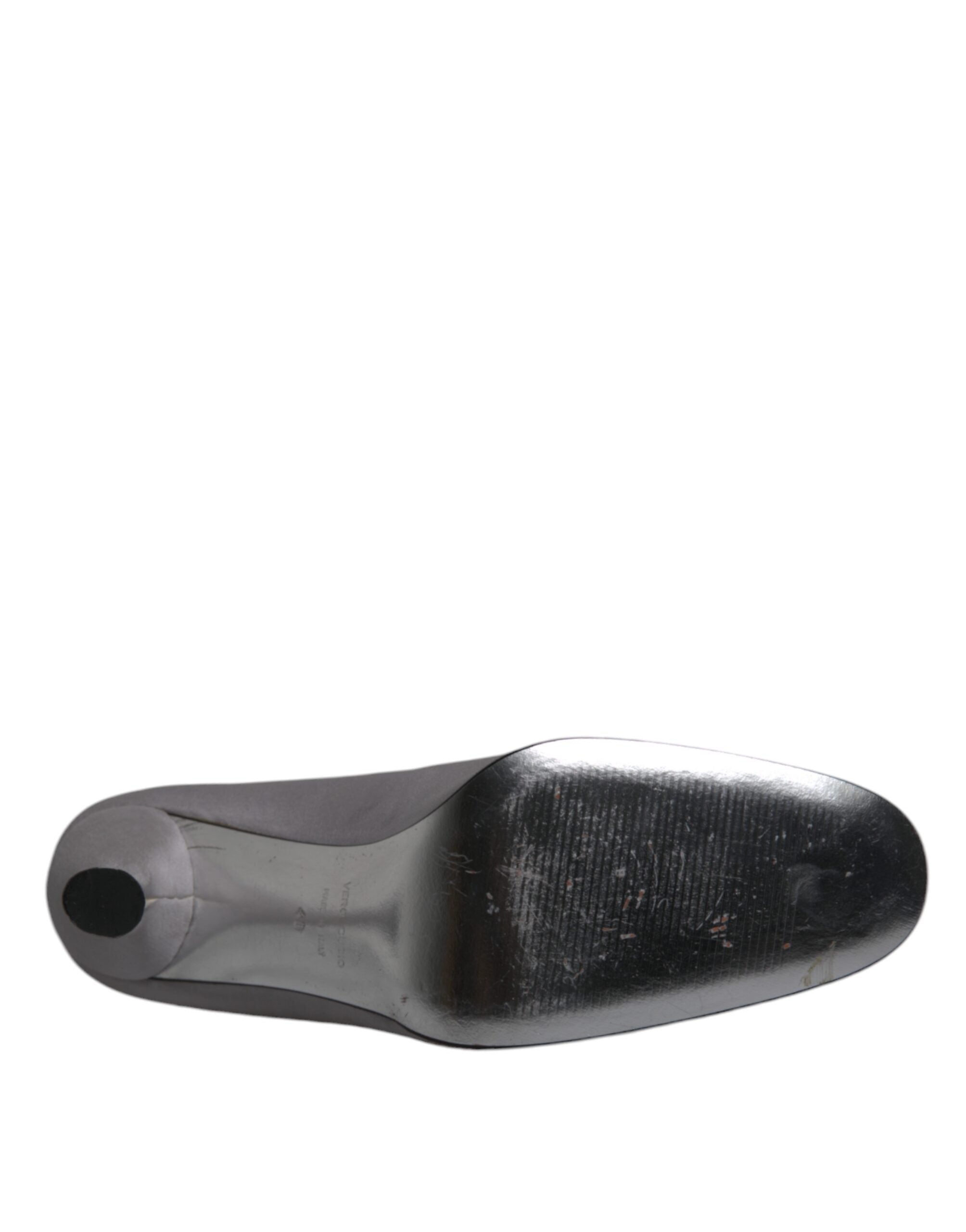 Gray Suede Leather High Heel Pumps Shoes - ventzia