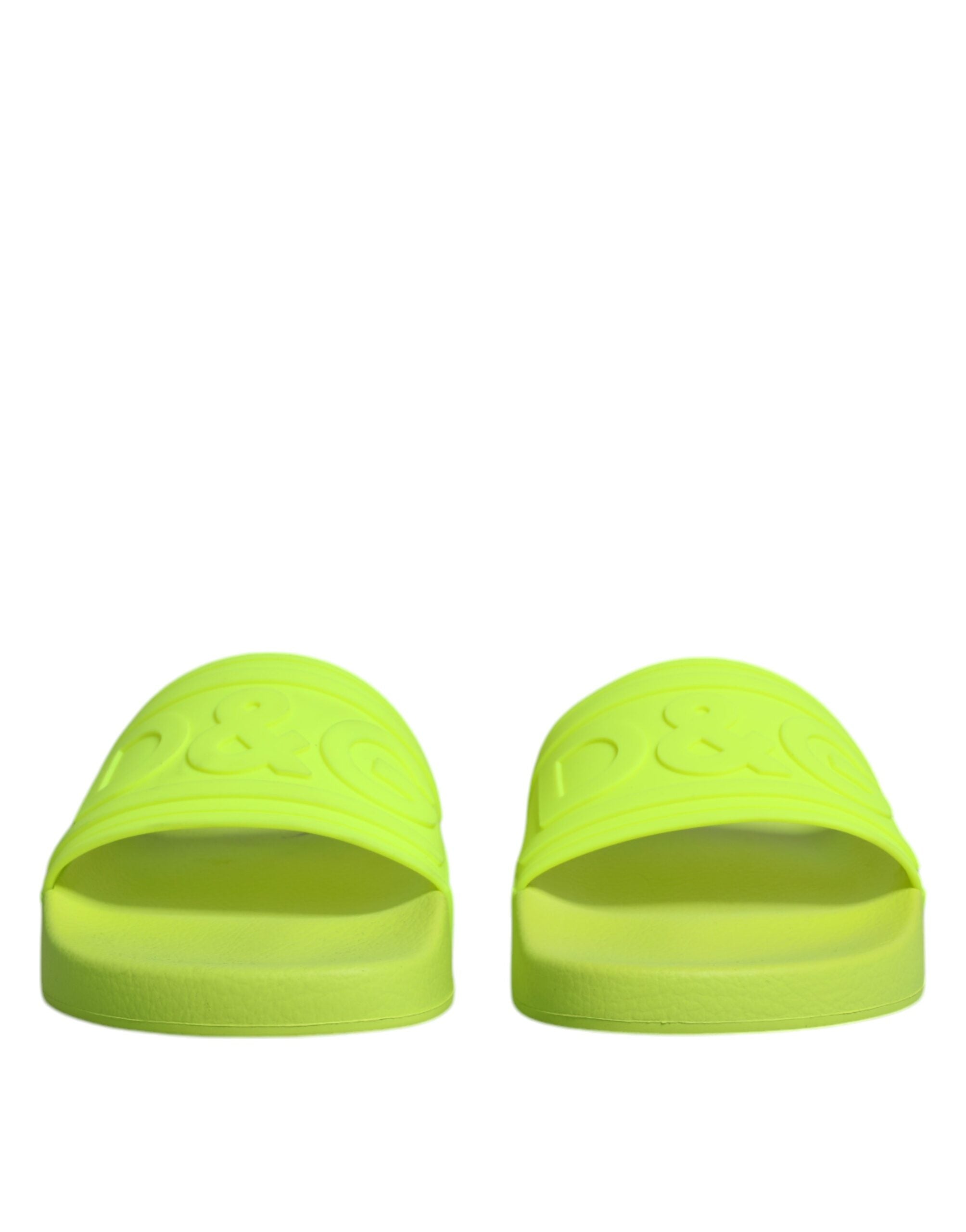 Green Rubber Slides Sandals Beachwear Shoes - ventzia