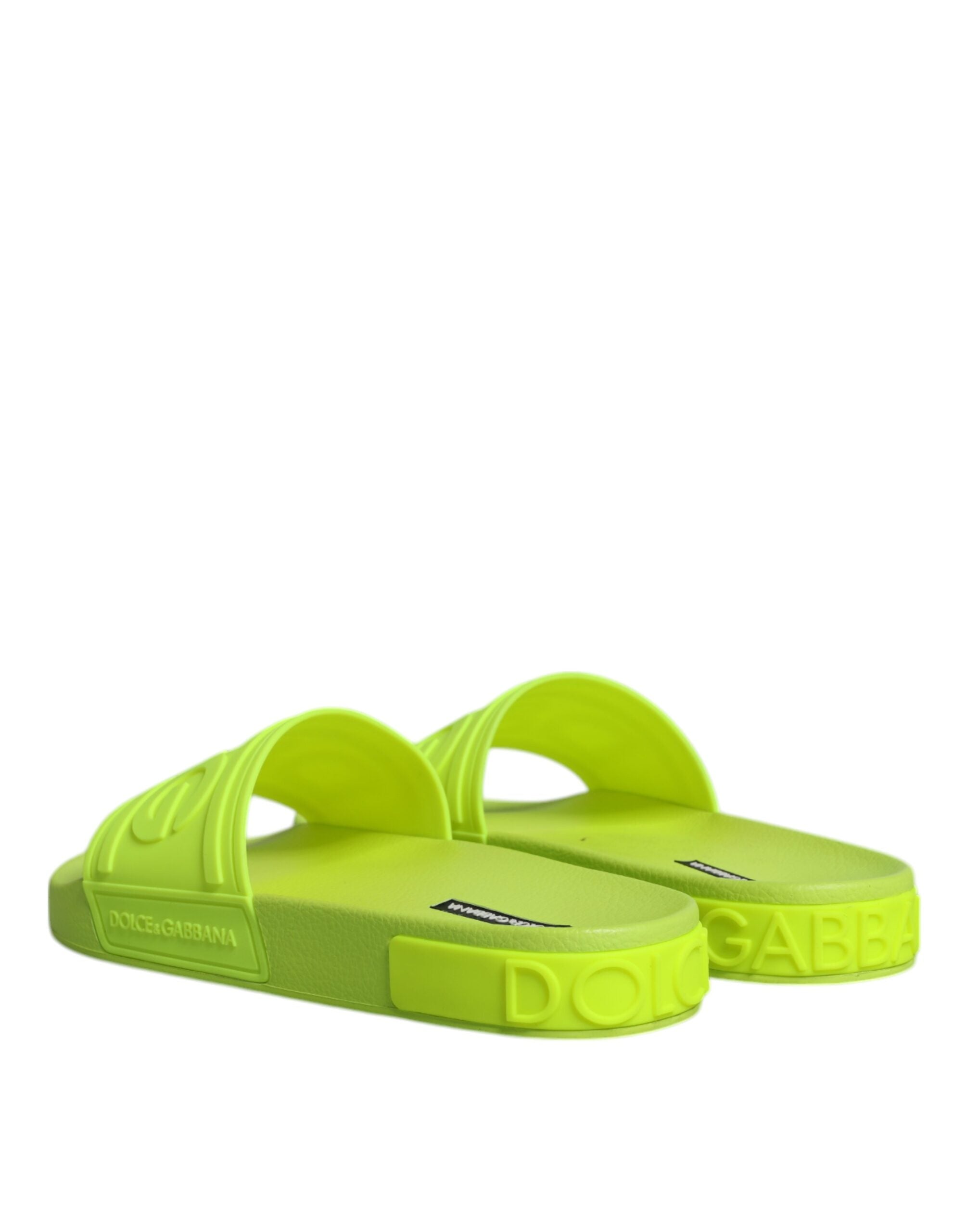Green Rubber Slides Sandals Beachwear Shoes - ventzia