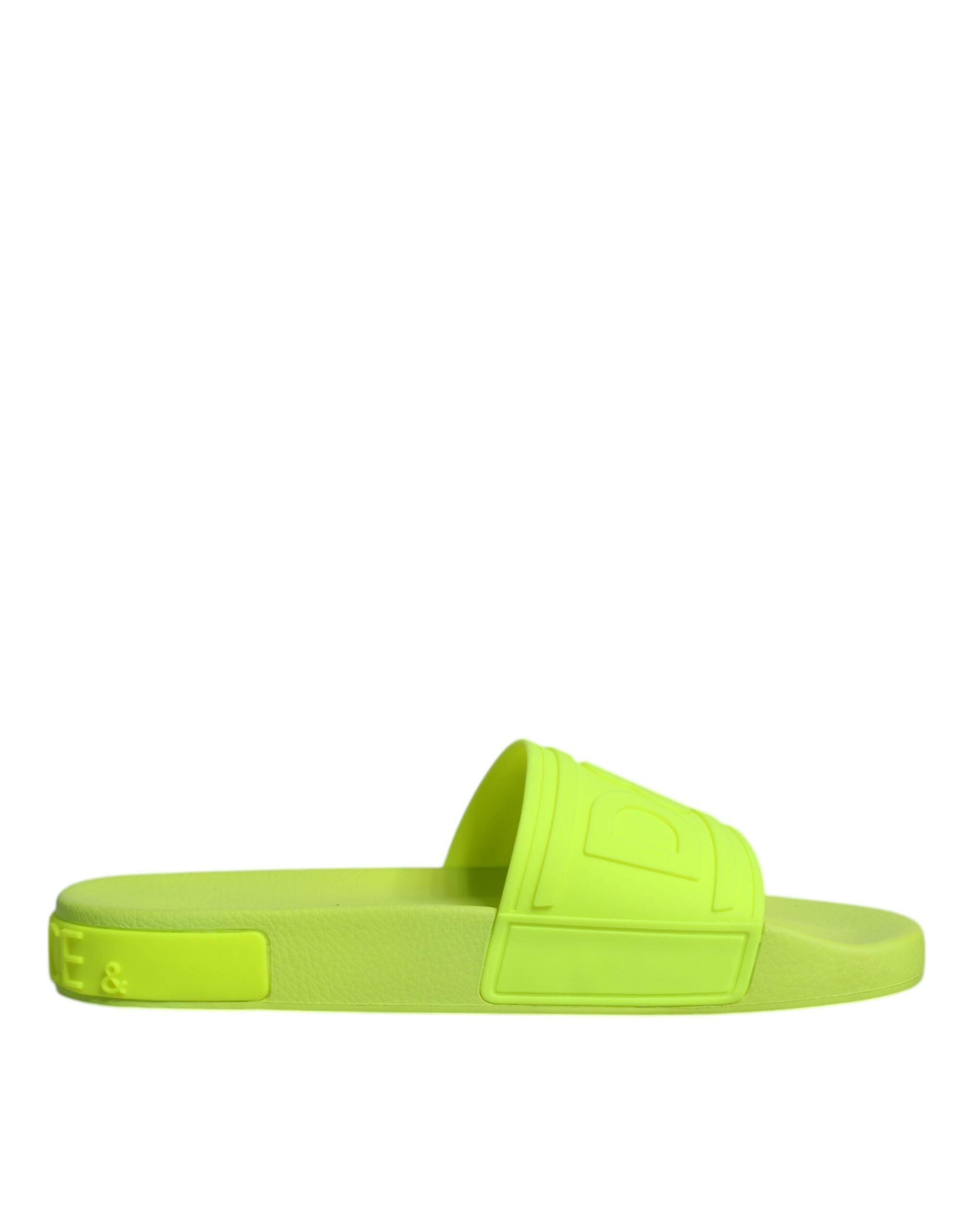 Green Rubber Slides Sandals Beachwear Shoes - ventzia