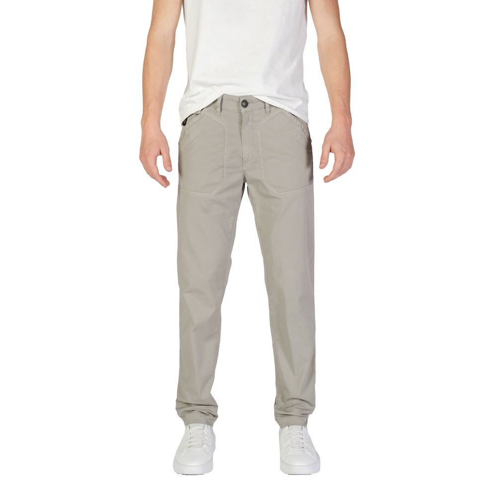 Gray Cotton Pant - ventzia