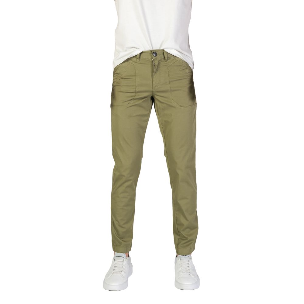 Green Cotton Pant - ventzia