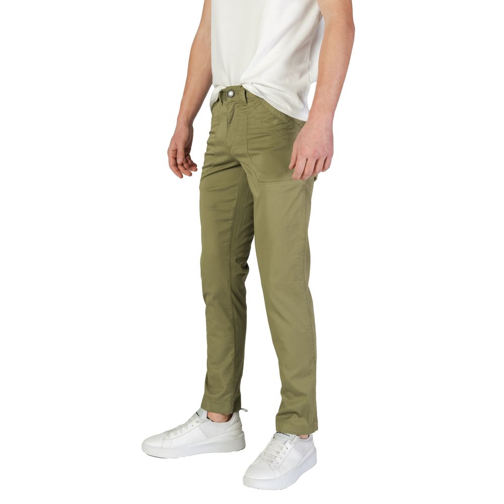 Green Cotton Pant - ventzia