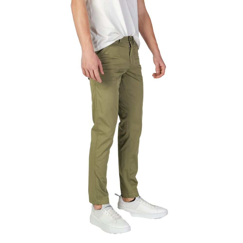 Green Cotton Pant - ventzia