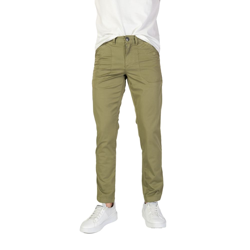 Green Cotton Pant - ventzia