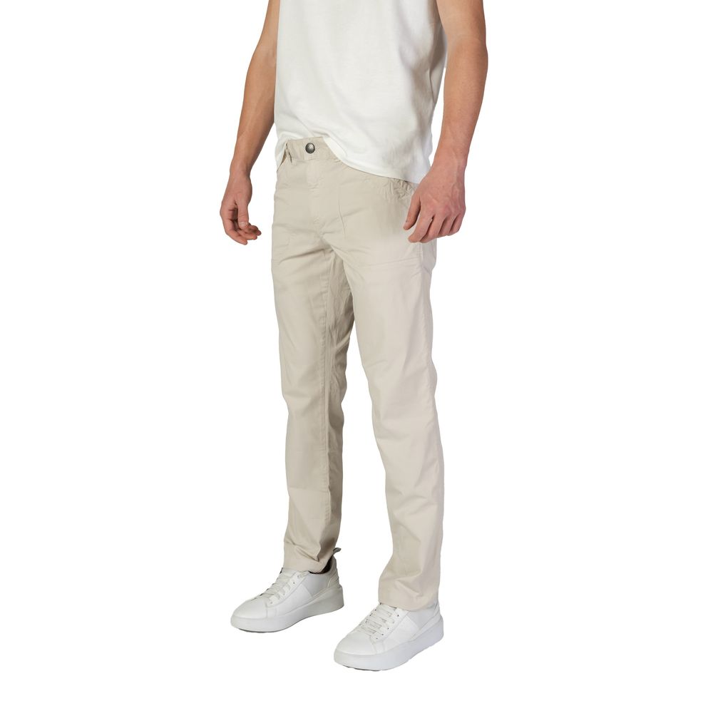 Beige Cotton Pant - ventzia