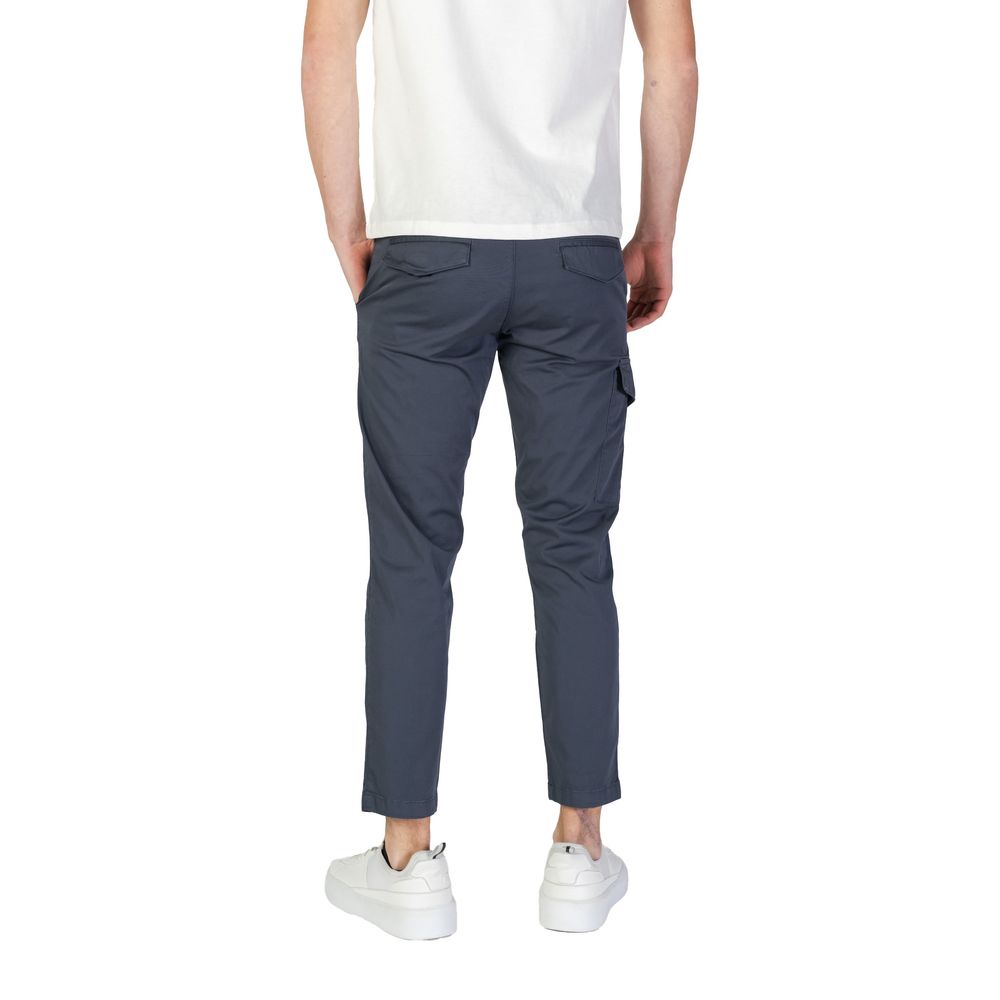 Blue Cotton Pant - ventzia