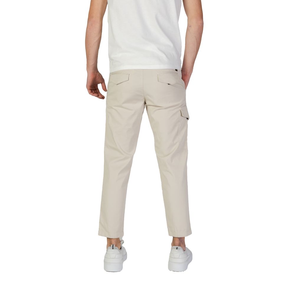 Beige Cotton Pant - ventzia