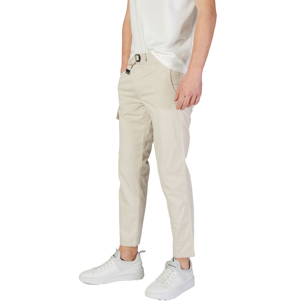 Beige Cotton Pant - ventzia
