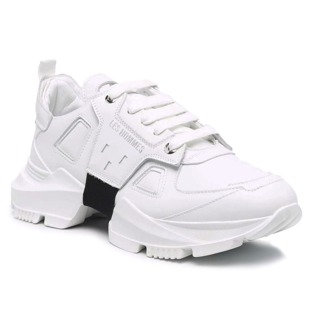 White Calfskin Men Sneaker - ventzia