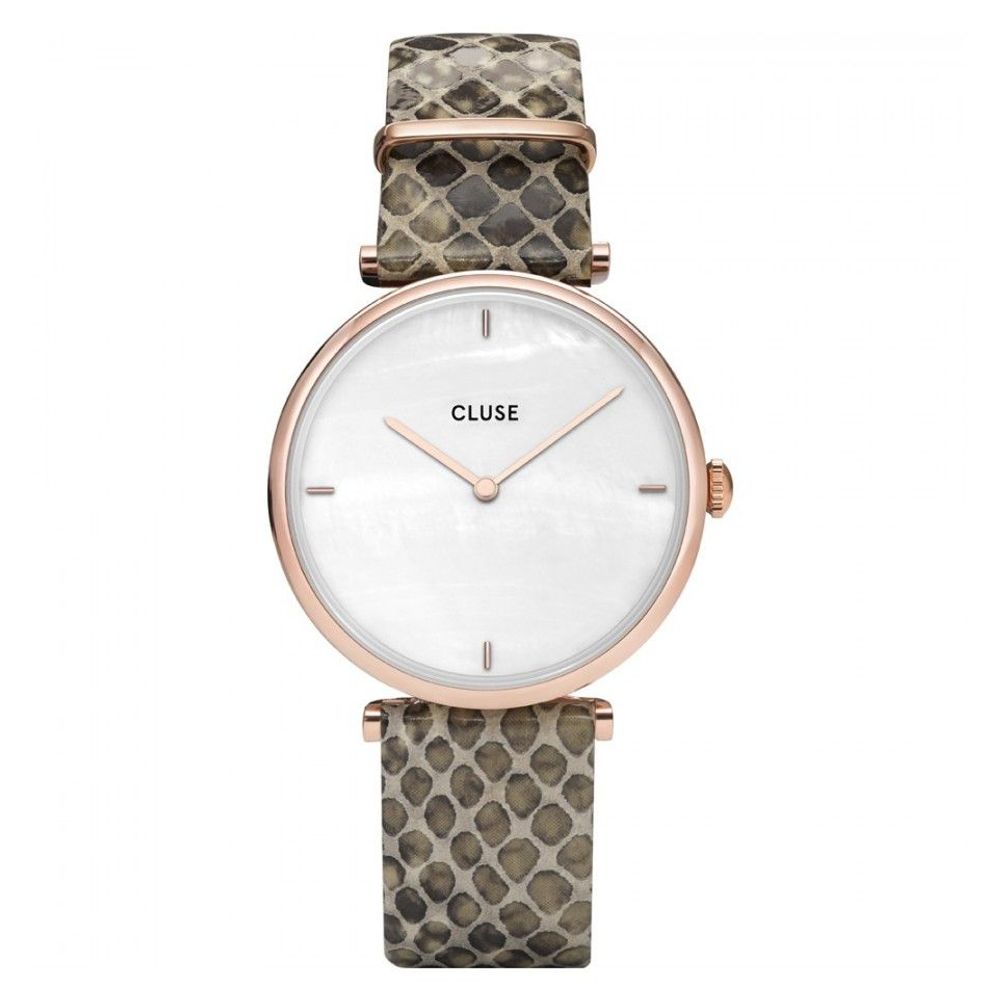 Beige Leather Watch - ventzia