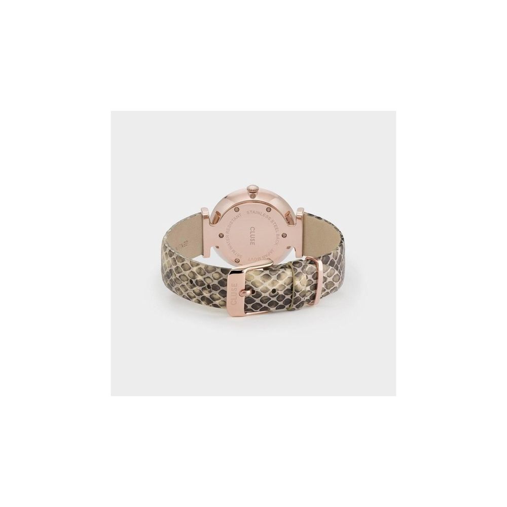 Beige Leather Watch - ventzia
