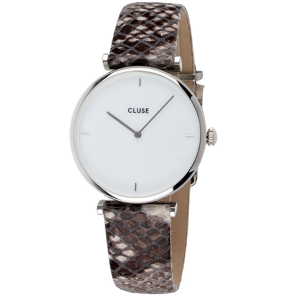 Beige Leather Dress Watch - ventzia