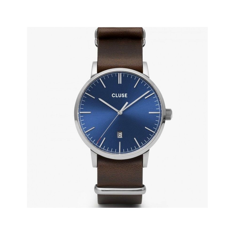 Brown Leather Dress Watch - ventzia