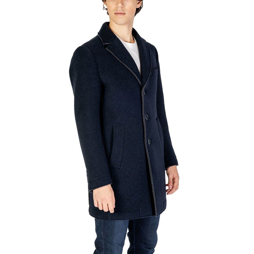 Blue Wool Coat - ventzia
