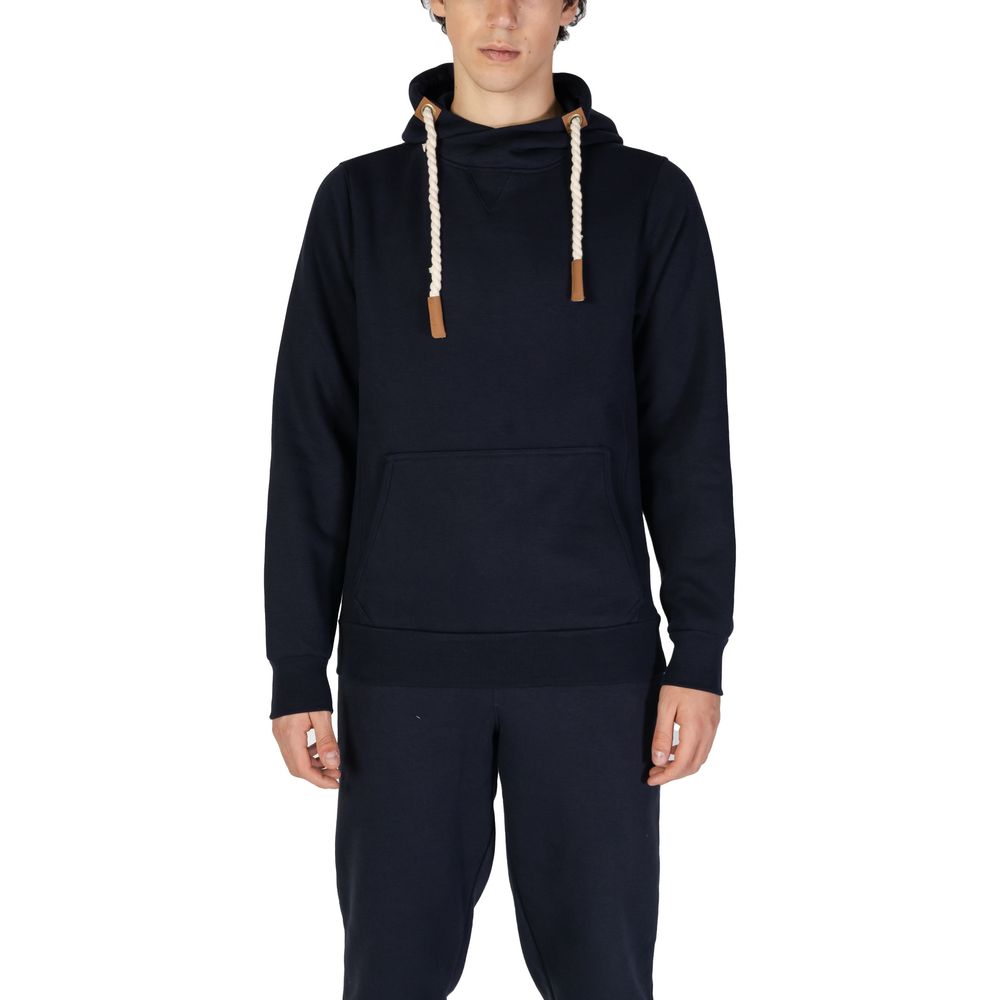 Blue Cotton Hoody - ventzia