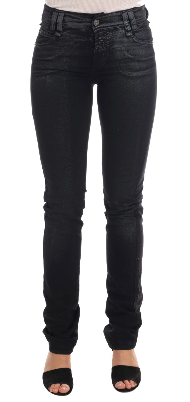Chic Gray Wash Regular Fit Jeans - ventzia