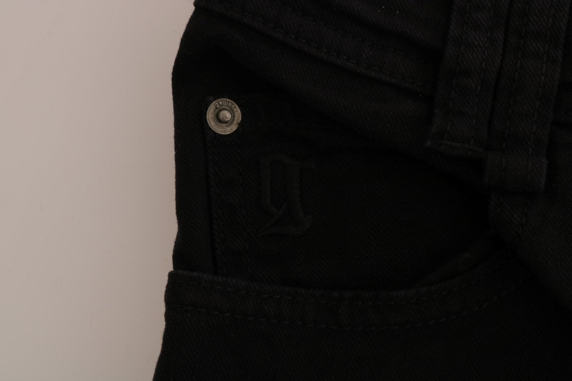 Chic Black Regular Fit Denim Jeans - ventzia