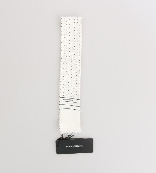 Elegant Silk Polka Dot Men's Scarf Wrap - ventzia