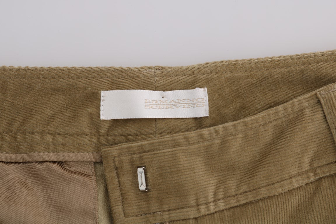 Chic Beige Casual Pants for Sophisticated Style - ventzia