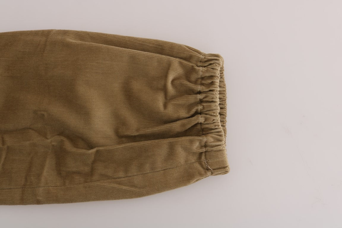 Chic Beige Casual Pants for Sophisticated Style - ventzia