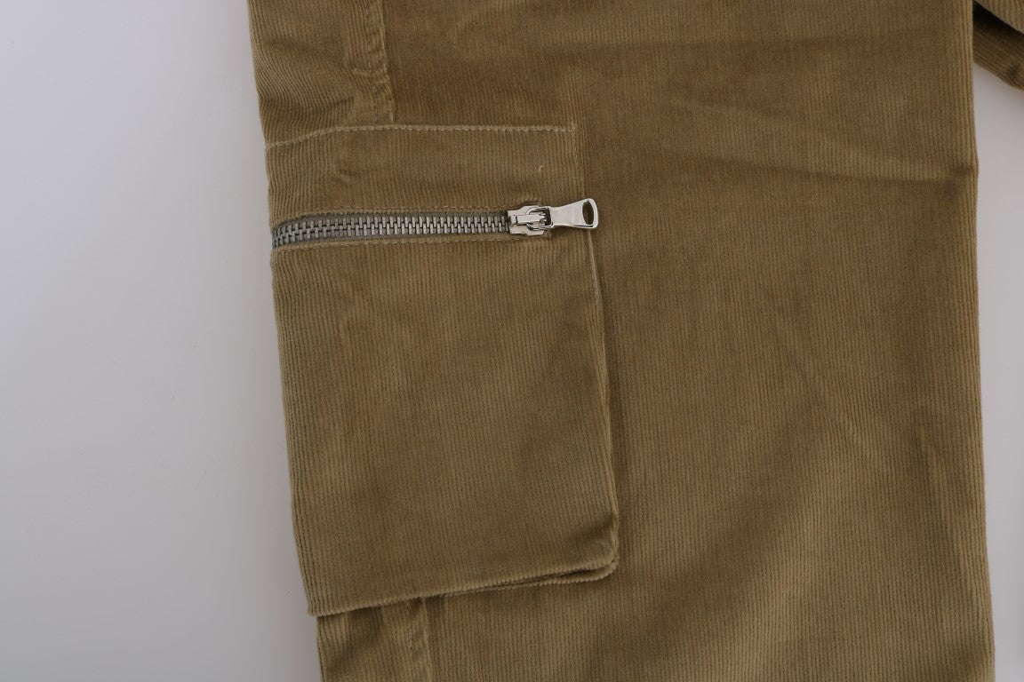 Chic Beige Casual Pants for Sophisticated Style - ventzia