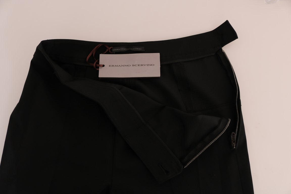 Sleek Black Stirrup Leggings - ventzia