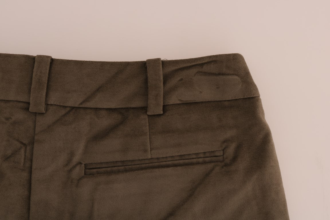 Chic Brown Bermuda Elegance - ventzia