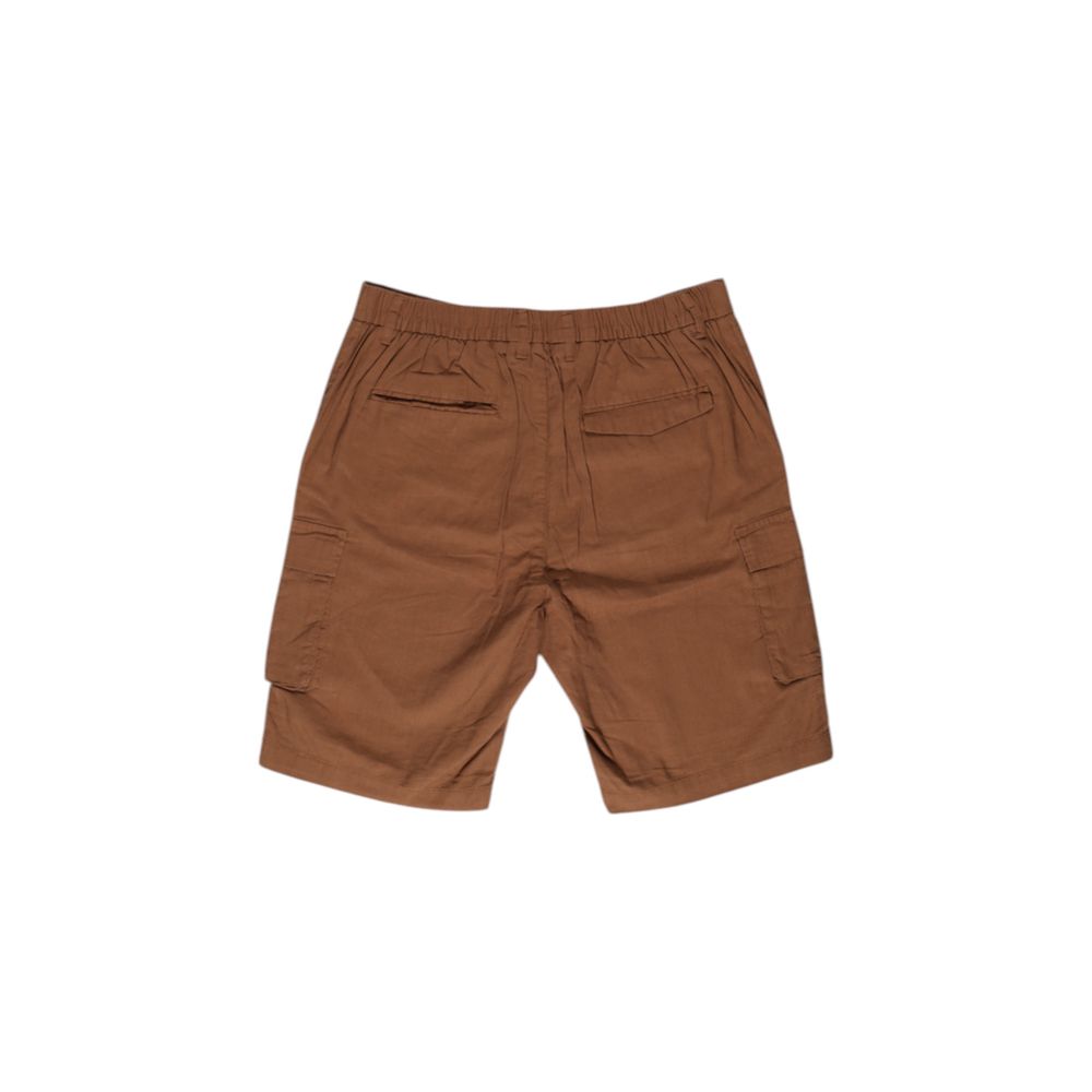 Brown Linen Bermuda - ventzia