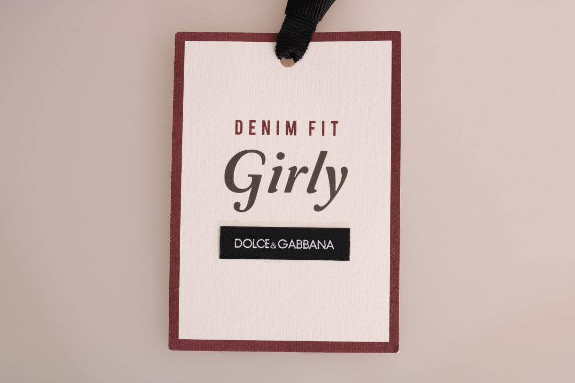 Chic Blue Striped Slim Fit Girly Jeans - ventzia