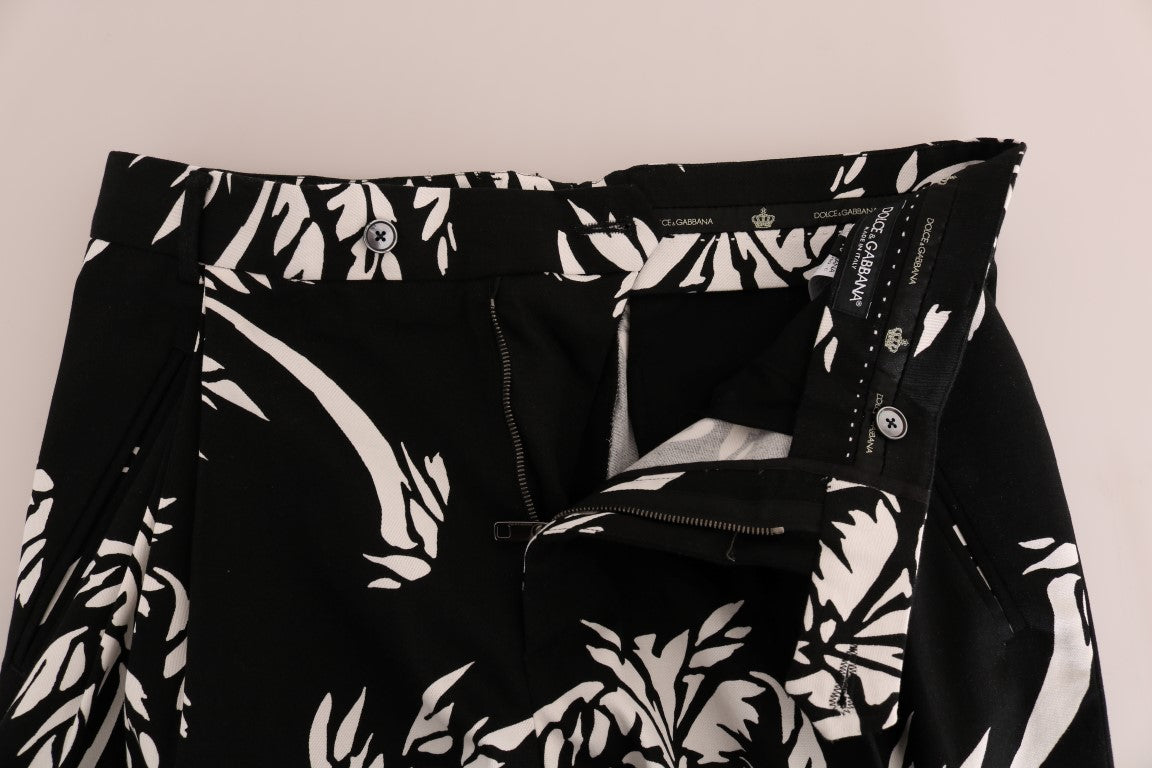 Elegant Tree Print Ankle Trousers - ventzia