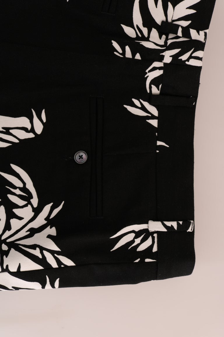 Elegant Tree Print Ankle Trousers - ventzia