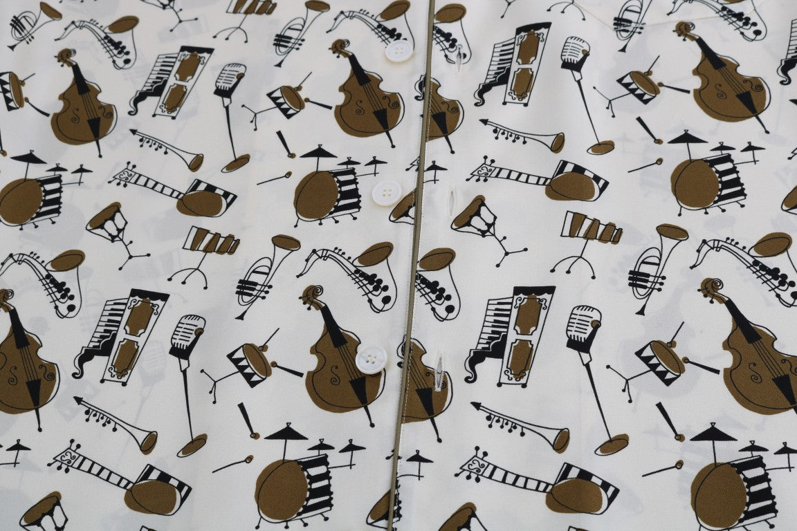 Exclusive Silk Casual Men's Shirt - JAZZ Motive - ventzia