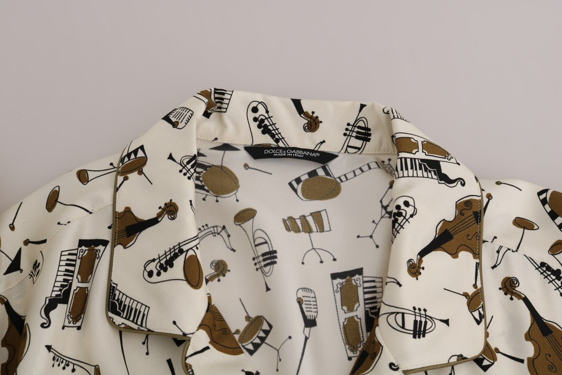 Exclusive Silk Casual Men's Shirt - JAZZ Motive - ventzia