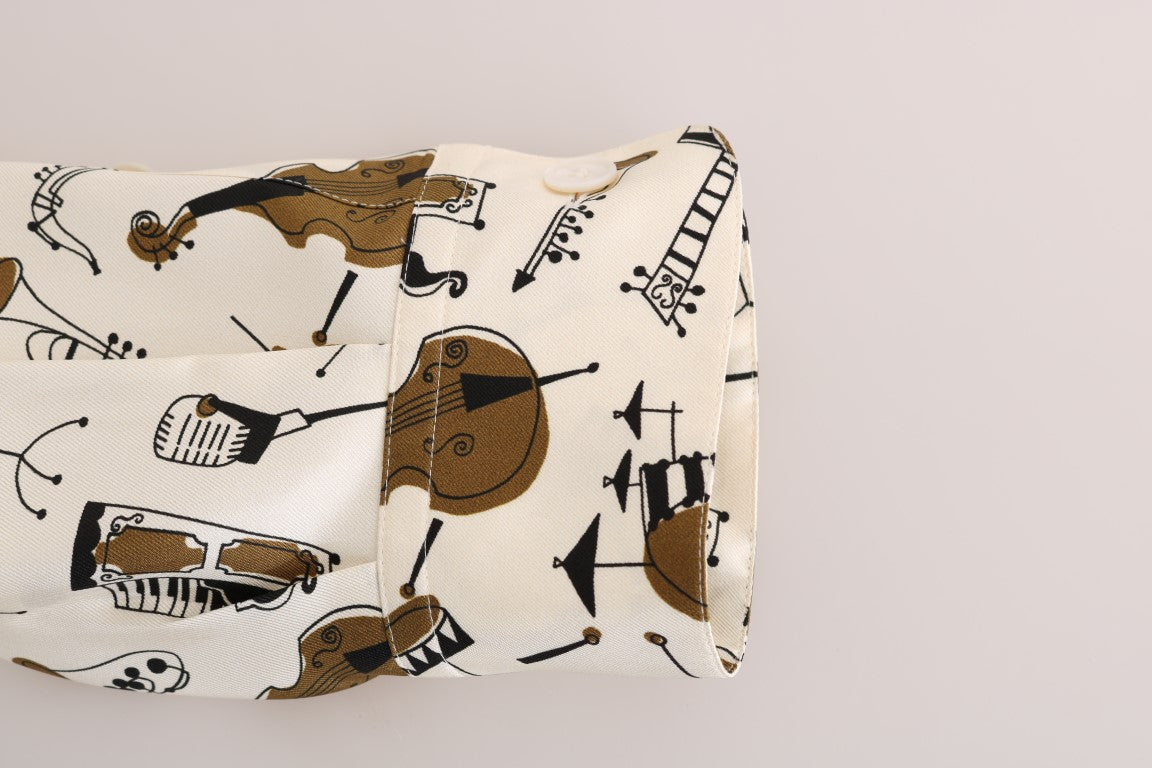 Exclusive Silk Casual Men's Shirt - JAZZ Motive - ventzia