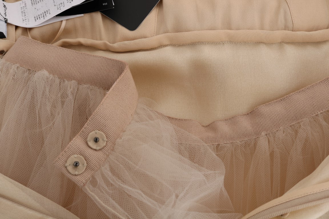 Elegant Embellished Lace & Organza Silk Dress - ventzia