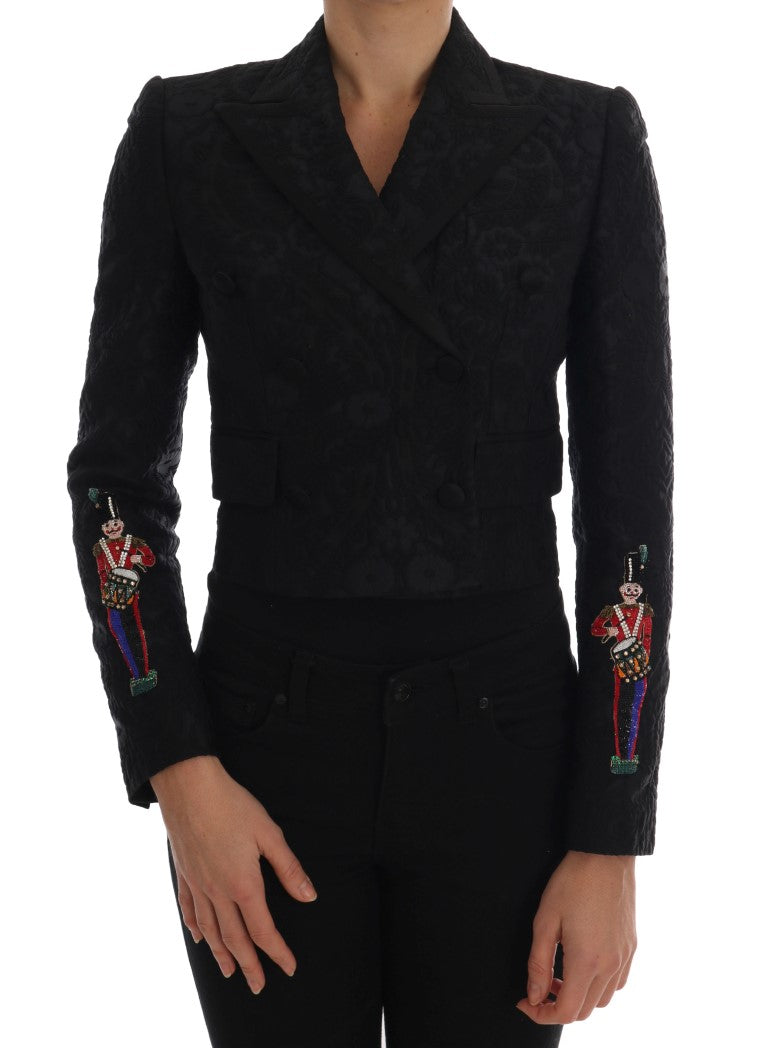 Enchanted Floral Crystal Blazer Jacket - ventzia