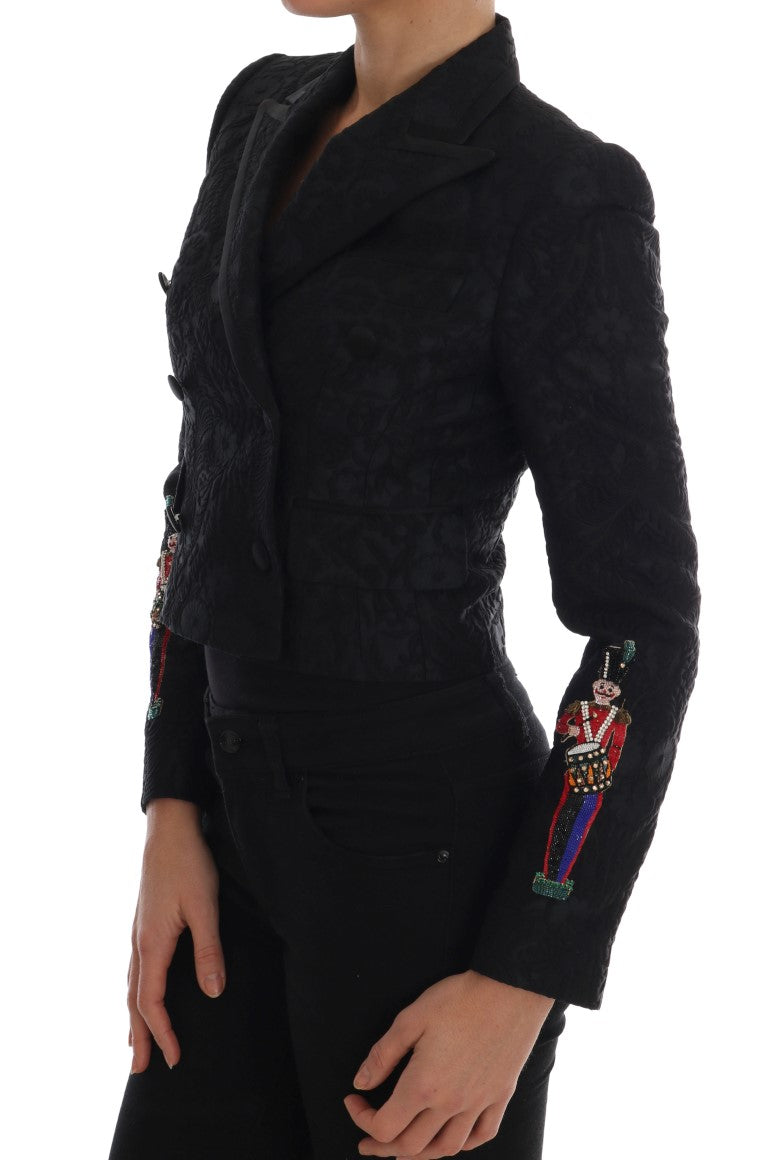 Enchanted Floral Crystal Blazer Jacket - ventzia